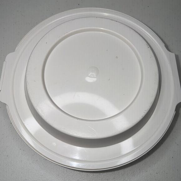 Vintage Pyrex Pie Keeper 9" Hinged Lid Clam Shell Plastic Transport Container - Picture 3 of 8